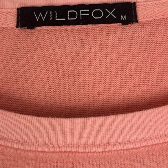 Wildfox Shopping Is My Cardio Crewneck Fuzzy Sweatshirt - Picture 3 of 6